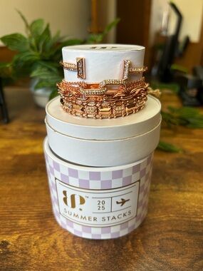 Bomb Party Summer Stacks 2025 “Absolute Luxury”, Rose Gold- 4 bracelets